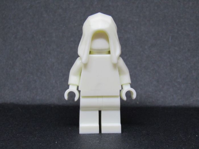 LEGO Hood Minifigure Unreleased Superheroes Prototype Glow In The Dark Colour Monochrome Minifigure Extremely Rare And Hard To Find