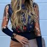 Flower Fashion Women's Blouse/ Top Image 3