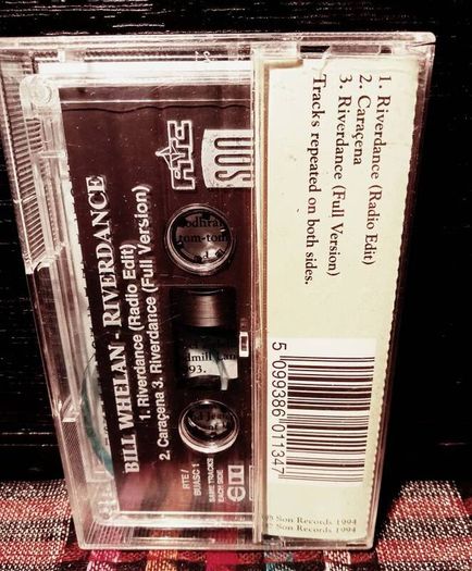 1994. Bill Whelan. Riverdance. Cassette Tape.