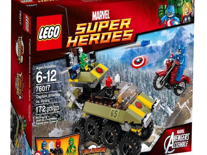Lego Marvel Superheroes 76017: Captain America Vs Hydra (2014) 100% Complete W/BOX