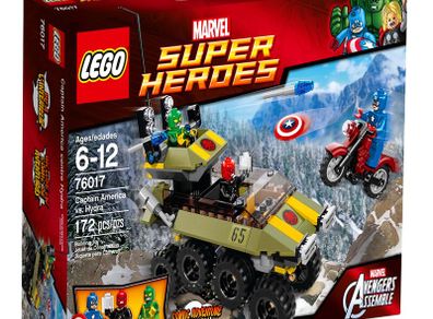 Lego Marvel Superheroes 76017: Captain America Vs Hydra (2014) 100% Complete W/BOX