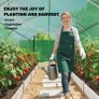 Greenhouse approx. 4 x 3 x 2 m Polytunnel with 2 Roll-Up Zipper Doors & 8 Mesh Windows, Support Bars, Green Image 2