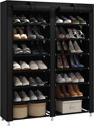 7 Tier Shoe Rack Storage Organiser with Big Capacity,Double Row Shoe Cabinet,Shelf,Closet with Nonwoven Fabric Cover MULTIPLE COLOURS AVAILABLE (FREE SHIPPING)