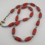 Antique Venetian Style Trade Glass & Stripe Skyblue Glass Beads Necklace Image 7