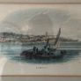 Victorian Antique Print of Exmouth by George Townsend (c.1850s) - Framed Hand-Coloured Engraving Image 2