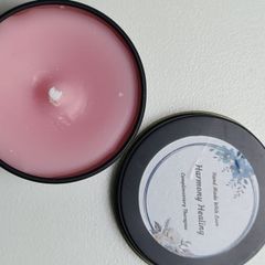 Handmade Harmony Healing Pink Tin Soy Candle