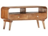 TV Cabinet 90x35x47 cm Solid Mango Wood