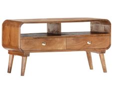 TV Cabinet 90x35x47 cm Solid Mango Wood