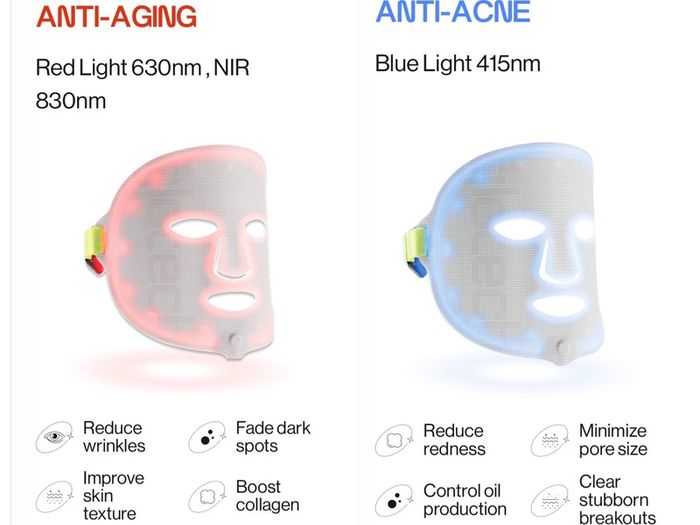 Glotech Pro LED Red Light Therapy Face Mask