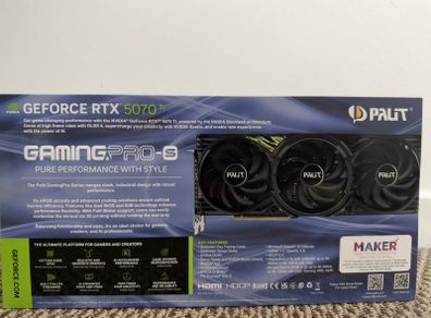Palit RTX 5070 Ti 16GB - Factory Sealed