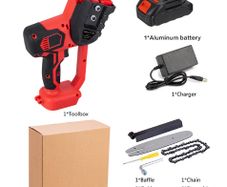 BRAND NEW 8in Electric Saw Chainsaw Mini Wood Cutters Bracket Motor For 18V Battery 500r/Min Chain Power Tool