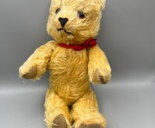 Antique Vintage Mohair British Teddy Bear - Jointed