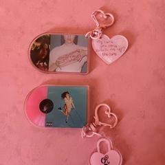 2 Olivia Rodrigo You Seem Pretty Sad For A Girl So In Love Era Acrylic Keyrings - The Cure & Album Cover Designs.