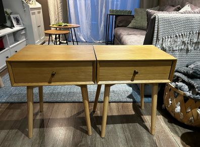 Jysk HOKKSUND Bedside table HOKKSUND 1 drawer natural oak