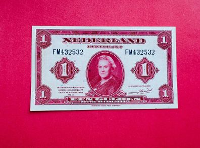 Netherlands  1 GULDEN. 1943     Pick  64 ( Uncirculated. )