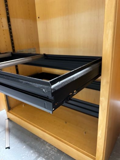 camper van conversion shelving