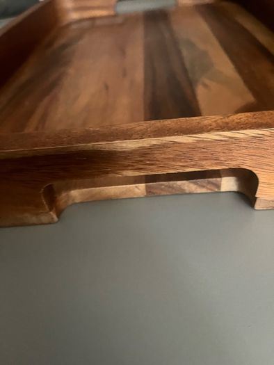 Acacia Wood chopping Cutting Board tray with Handles