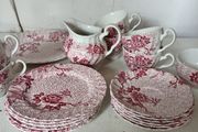 Johnson Brothers Red Lotus Teaset