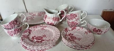 Johnson Brothers Red Lotus Teaset