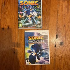 sonic colours + sonic unleashed WII