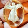 Healing Angel Worry Stone Angelstar With Lovely Envelope Unusual Gift New Image 3