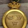 Sweden Gold Medal 1772 Order of Vasa Medal on Green Ribbon Very Rare Medal Image 2