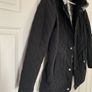 Aphorism Black Quilted Fur Jacket Image 4