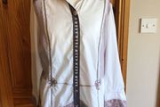 Just White Ladies Boho chic blouse Eu 46 Uk 20