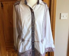 Just White Ladies Boho chic blouse Eu 46 Uk 20