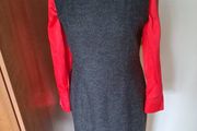 Hobbs Quality Wool Mix Grey Pinafore Dress Size 12