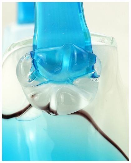 Murano Vincenza Art Glass Handbag Vase