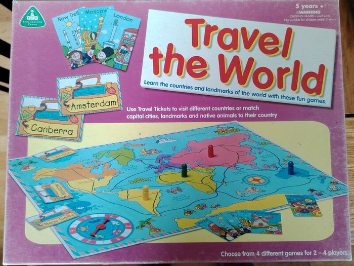 Travel the World Board Game 2000
