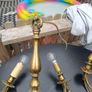 Vintage Brass Chandelier / Image 9