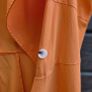 Stunning Orange Sleeveless Blazer Trench Midi Dress, size 14 Image 4