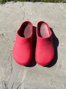 PARKSIDE Red Garden Clogs Size 38/39!