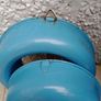 vintage blue enamel tins, Bundt tin, Glud and Marstrand Image 3