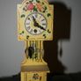 Vintage Germany Hand-Painted Mini Grandmother Clock Image 2