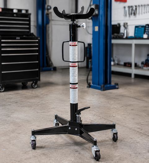 500KG Hydraulic Transmission Jack  Heavy Duty Gearbox Lift with Foot Pedal & Adjustable Height
