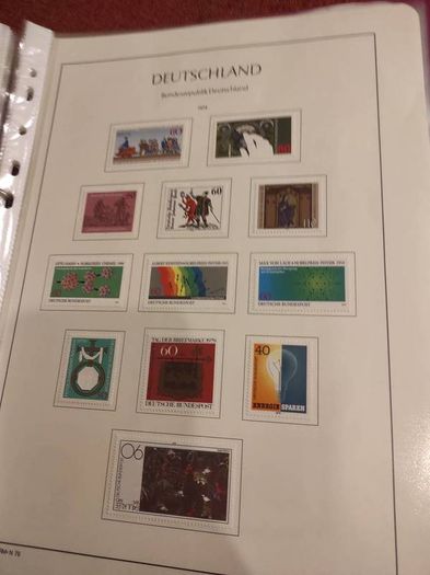 GERMANY 1975-82 album with stamps