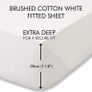 Brushed Cotton Single Fitted Sheet Multiple Sizes/colours Available (free Postage) Image 5