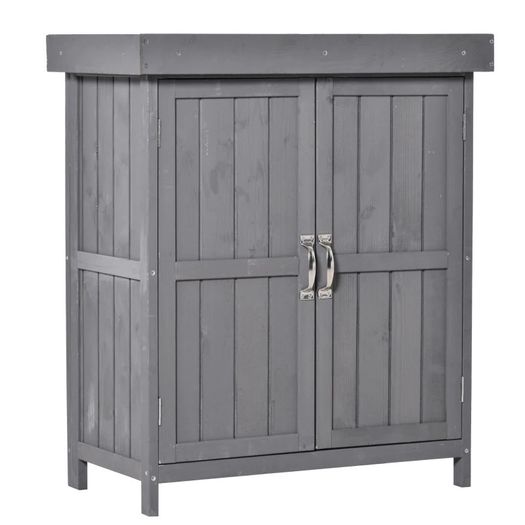 Outdoor Garden Storage Shed Tool Wooden Box Double Doors (FREE SHIPPING)