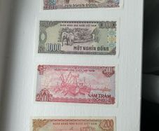 Vietnam 4 different banknotes 1988