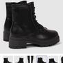 Black Biker Boots Image 2