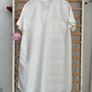 dress bnwt H&M white linen dress oversized uk 6 fit 8/10 shirt dress Image 7