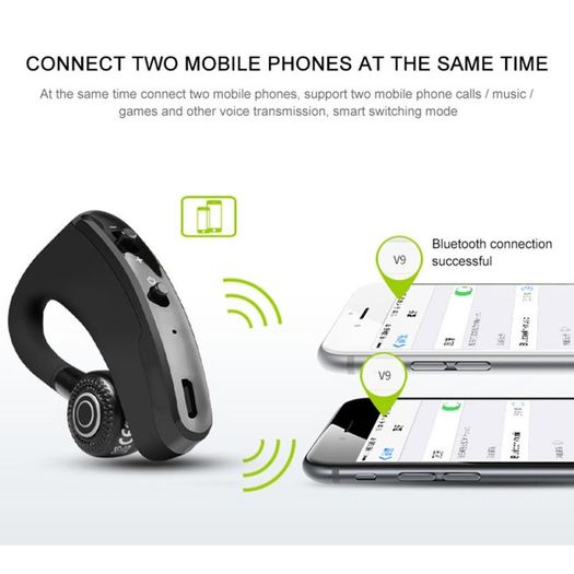 Brand New Handsfree Business Bluetooth Headphone With Mic Voice Control Wireless Earphone Bluetooth Headset For Drive Noise Cancelling.