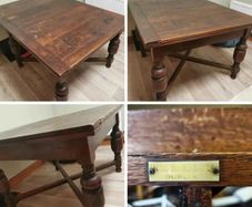 Todd Burns and Co. antique wooden dining table