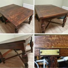 Todd Burns and Co. antique wooden dining table