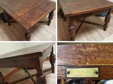 Todd Burns and Co. antique wooden dining table
