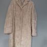 Faux fur ivory women's coat Image 2