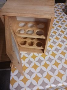 wooden Egg Cabinet
